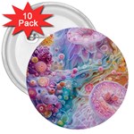 Cells Fluid Bubbles 3  Buttons (10 pack) 