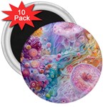 Cells Fluid Bubbles 3  Magnets (10 pack) 