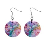 Cells Fluid Bubbles Mini Button Earrings