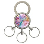 Cells Fluid Bubbles 3-Ring Key Chain