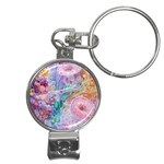 Cells Fluid Bubbles Nail Clippers Key Chain