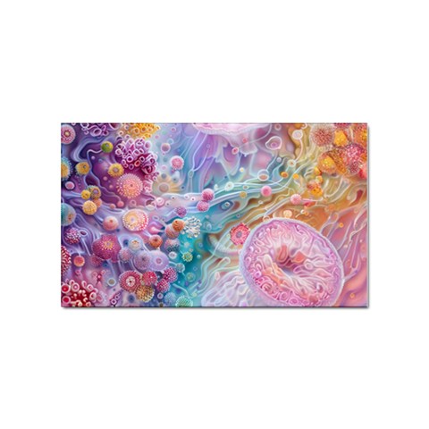 Cells Fluid Bubbles Sticker Rectangular (100 pack) from ArtsNow.com Front