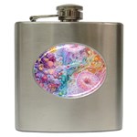 Cells Fluid Bubbles Hip Flask (6 oz)