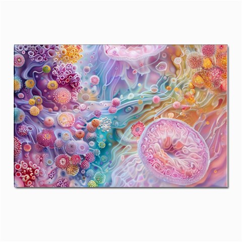 Cells Fluid Bubbles Postcard 4 x 6  (Pkg of 10) from ArtsNow.com Front