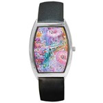 Cells Fluid Bubbles Barrel Style Metal Watch