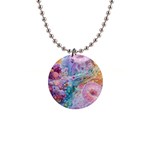 Cells Fluid Bubbles 1  Button Necklace