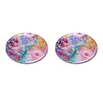 Cells Fluid Bubbles Cufflinks (Oval)