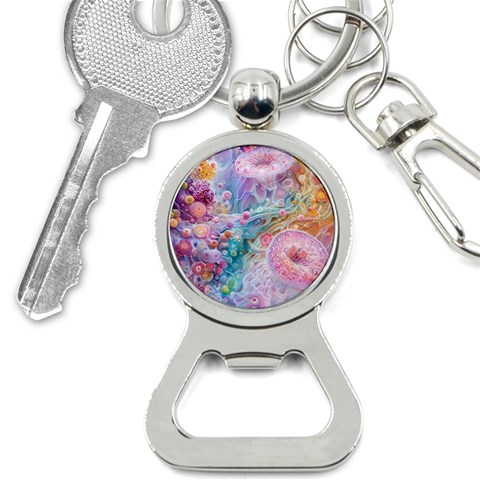 Cells Fluid Bubbles Bottle Opener Key Chain from ArtsNow.com Front