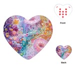 Cells Fluid Bubbles Playing Cards Single Design (Heart)