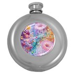 Cells Fluid Bubbles Round Hip Flask (5 oz)