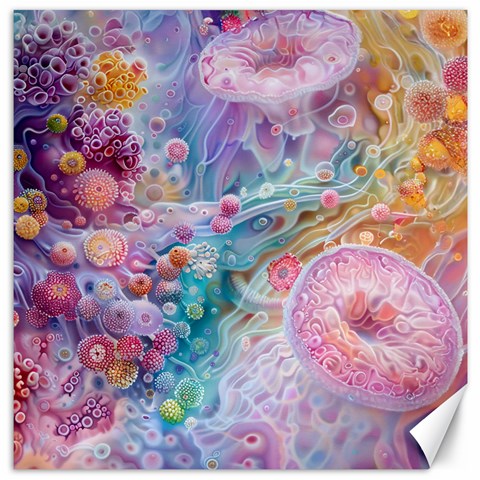 Cells Fluid Bubbles Canvas 12  x 12  from ArtsNow.com 11.4 x11.56  Canvas - 1