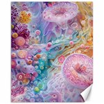 Cells Fluid Bubbles Canvas 11  x 14 