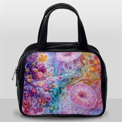 Cells Fluid Bubbles Classic Handbag (Two Sides) from ArtsNow.com Back