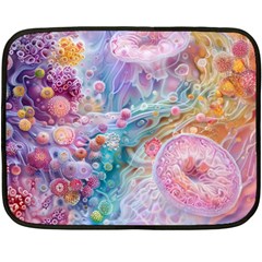 Cells Fluid Bubbles Two Sides Fleece Blanket (Mini) from ArtsNow.com 35 x27  Blanket Front