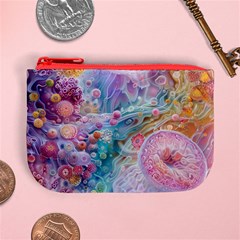 Cells Fluid Bubbles Mini Coin Purse from ArtsNow.com Front