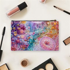 Cells Fluid Bubbles Cosmetic Bag (Medium) from ArtsNow.com Back