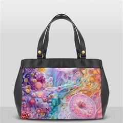 Cells Fluid Bubbles Oversize Office Handbag (2 Sides) from ArtsNow.com Front