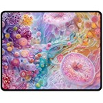 Cells Fluid Bubbles Fleece Blanket (Medium)