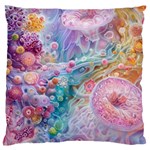 Cells Fluid Bubbles Large Cushion Case (One Side)