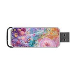 Cells Fluid Bubbles Portable USB Flash (One Side)