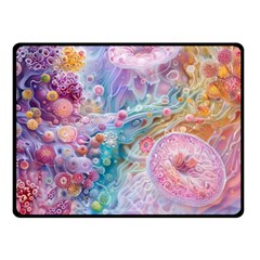 Cells Fluid Bubbles Two Sides Fleece Blanket (Small) from ArtsNow.com 45 x34  Blanket Front