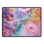 Cells Fluid Bubbles Two Sides Fleece Blanket (Small)