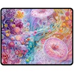 Cells Fluid Bubbles Two Sides Fleece Blanket (Medium)