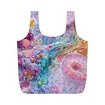 Cells Fluid Bubbles Full Print Recycle Bag (M)