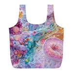 Cells Fluid Bubbles Full Print Recycle Bag (L)