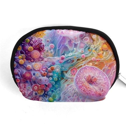 Cells Fluid Bubbles Accessory Pouch (Medium) from ArtsNow.com Front