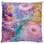 Cells Fluid Bubbles Standard Premium Plush Fleece Cushion Case (One Side)