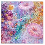 Cells Fluid Bubbles Square Satin Scarf (36  x 36 )