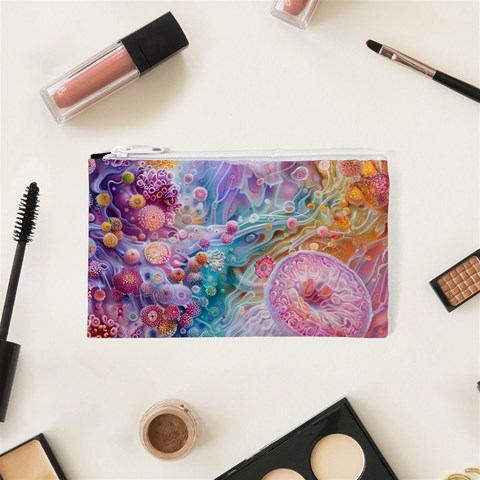 Cells Fluid Bubbles Cosmetic Bag (XS) from ArtsNow.com Front