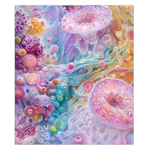 Cells Fluid Bubbles Duvet Cover Double Side (California King Size) from ArtsNow.com Back