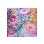 Cells Fluid Bubbles Satin Bandana Scarf 22  x 22 