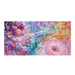 Cells Fluid Bubbles Satin Wrap 35  x 70 