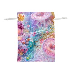 Cells Fluid Bubbles Lightweight Drawstring Pouch (M) from ArtsNow.com Front