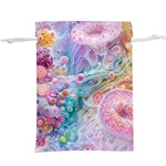 Cells Fluid Bubbles Lightweight Drawstring Pouch (XL)