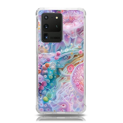 Cells Fluid Bubbles Samsung Galaxy S20 Ultra 6.9 Inch TPU UV Case from ArtsNow.com Front