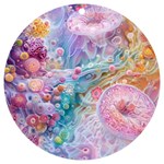 Cells Fluid Bubbles UV Print Acrylic Ornament Round