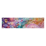 Cells Fluid Bubbles Banner and Sign 4  x 1 