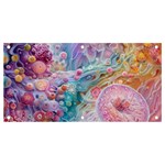 Cells Fluid Bubbles Banner and Sign 4  x 2 