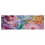 Cells Fluid Bubbles Banner and Sign 6  x 2 