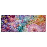 Cells Fluid Bubbles Banner and Sign 8  x 3 