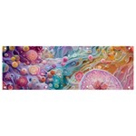 Cells Fluid Bubbles Banner and Sign 9  x 3 