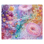 Cells Fluid Bubbles Premium Plush Fleece Blanket (Small)