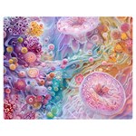 Cells Fluid Bubbles Premium Plush Fleece Blanket (Medium)