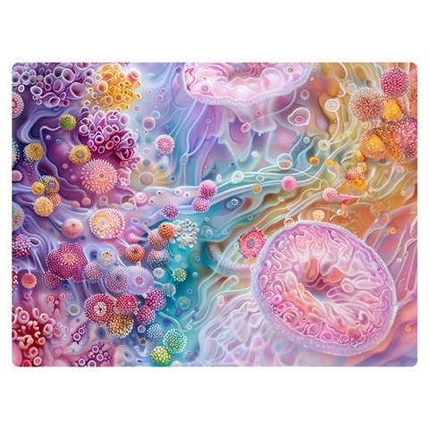 Cells Fluid Bubbles Premium Plush Fleece Blanket (Extra Small) from ArtsNow.com 40 x30  Blanket Front