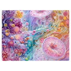 Cells Fluid Bubbles Two Sides Premium Plush Fleece Blanket (Baby Size) from ArtsNow.com 40 x30  Blanket Back