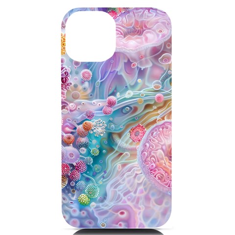 Cells Fluid Bubbles iPhone 14 Black UV Print Case from ArtsNow.com Front